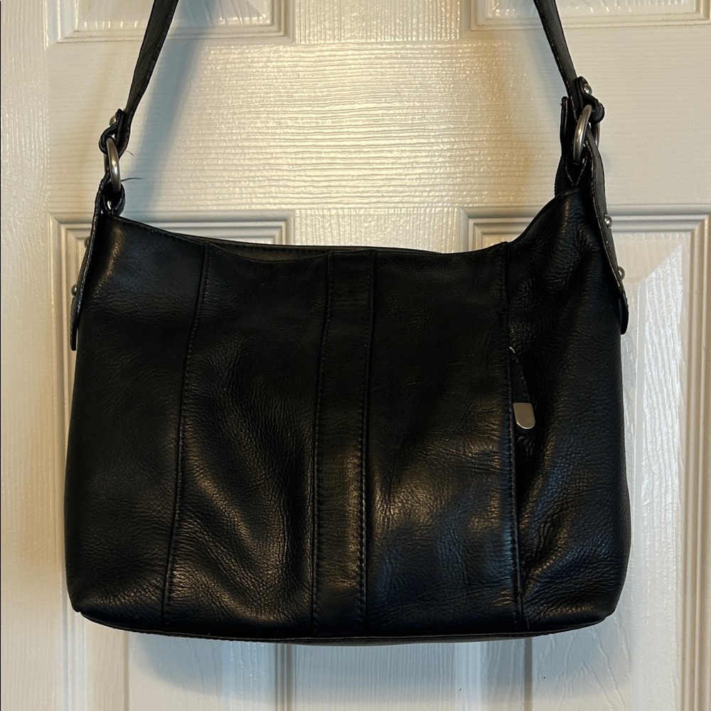 Black Leather Shoulder Bag